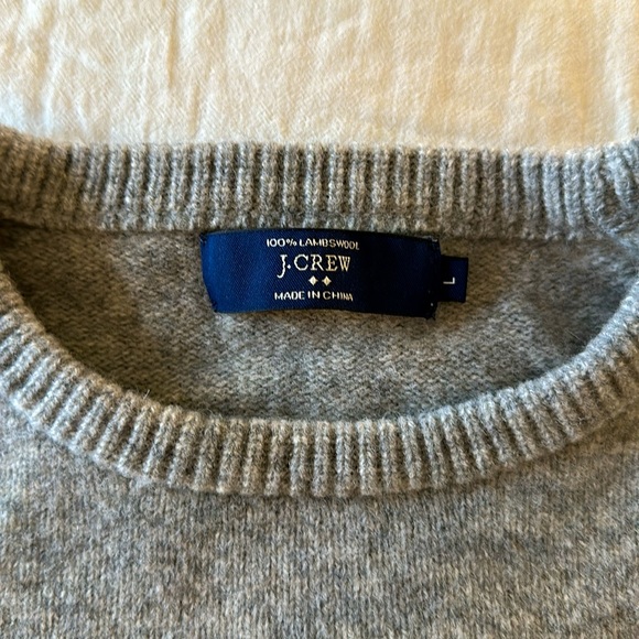J.Crew lambswool crewneck sweater, EUC - Picture 2 of 7